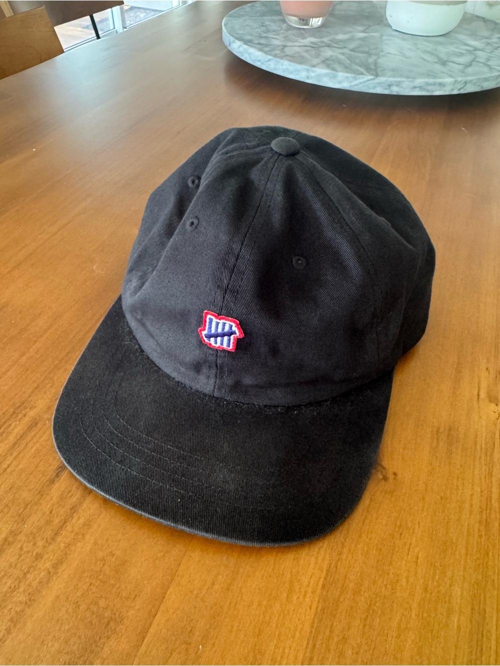 UNDEFEATED 5 Strike Logo Black Strapback Dad Hat Cap Adjustable Official